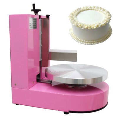 Automatic Pink Cake Cream Spreading Coating Smearing Machine 110V 200W 18.9''H