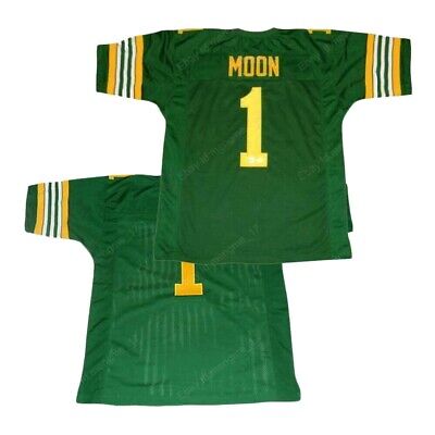 Custom Retro Warren Moon #1 High School Football Jersey Sewn Name Number S-4XL