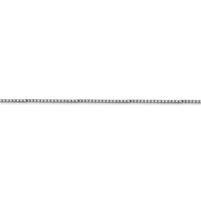 Pre-owned Superdealsforeverything Real 14kt White Gold 1mm Box Chain; 24 Inch; Lobster Clasp