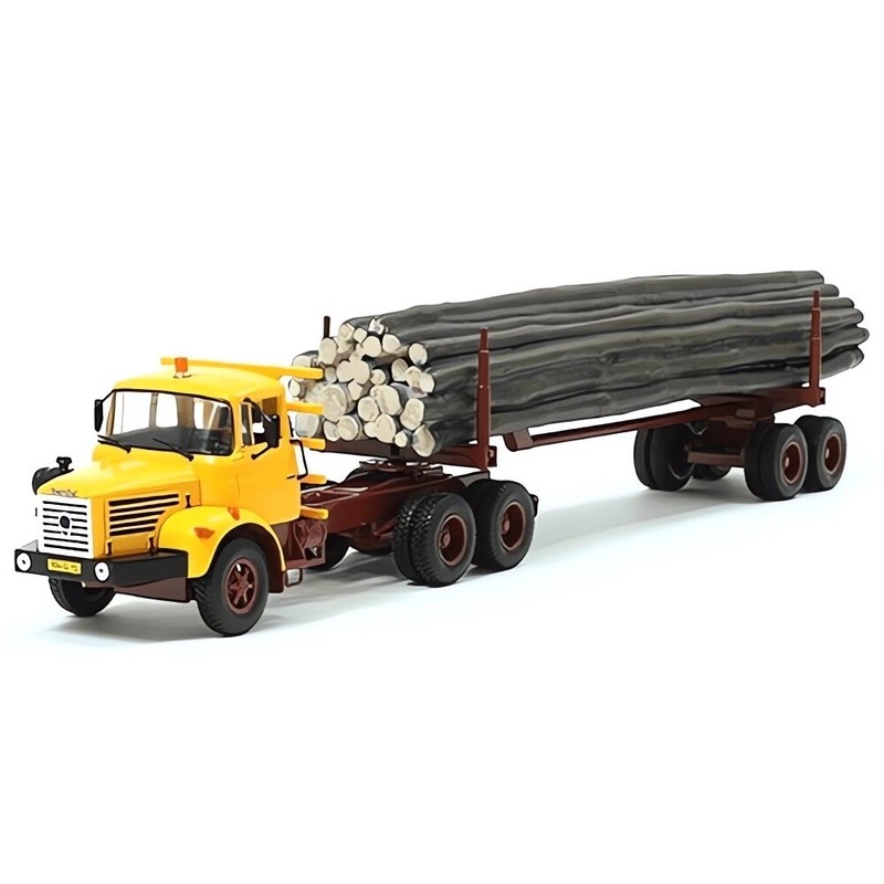 Berliet Tbh 280 BÃ»Ches De Bois 1:43 Remorque De Camion Ixo Altaya Diecast
