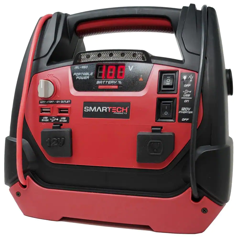 Smartech Products JSL-950 Power Station with Jump Starter 150 PSI Air Compressor