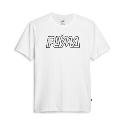 Футболка с круглым вырезом и коротким рукавом Puma Outline Graphic, мужские повседневные топы размера XXL, 6