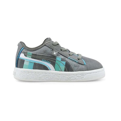 

Кроссовки Puma Suede Minecraft Ac Inf Boys Size 10 M Повседневная обувь 38448702, Grey, Puma Suede Minecraft Ac Inf