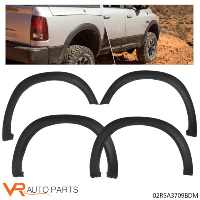 Fit For 2009-2018 DODGE RAM 1500 Factory Style Bolt On Fender Flares Black 4PCS