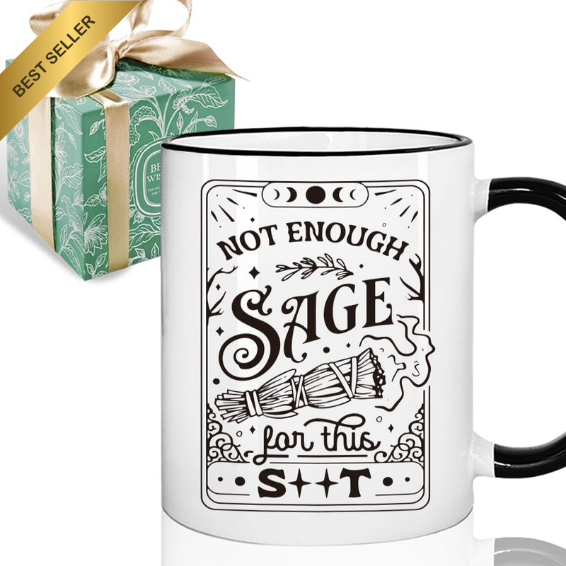 Funny Tarot Witchy Gifts for Women, Halloween Spooky Gifts Coffee Mug 11Oz