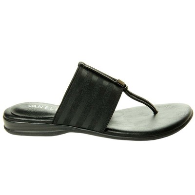 

Женские черные повседневные сандалии VANELi Yesen TStrap 308109, Черный, VANELi Yesen TStrap