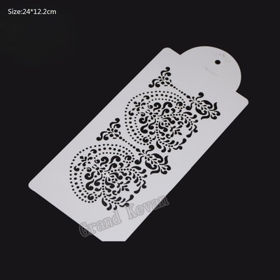 50 Designs Lace Flowers Stencil Cake Cookie Fondant Cupcake Decor Baking Mold