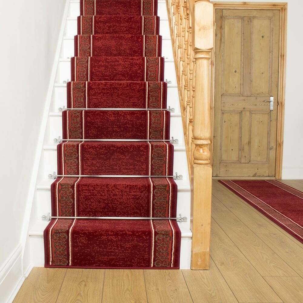 runrug Long Stair Carpet Runner Heavy Duty Washable Traditional