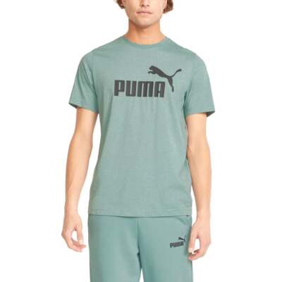 

Футболка Puma Ess Heather Us мужская синяя спортивная повседневная 58627673, Синий, Puma Ess Heather Tee Us