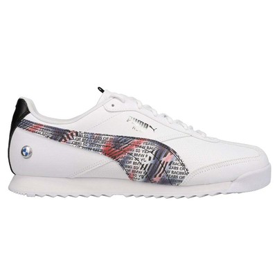 

Puma Bmw M Motorsport Roma Via Lace Up Мужские белые кроссовки Повседневная обувь 307238-, Белый, Puma Bmw M Motorsport Roma Via Lace Up