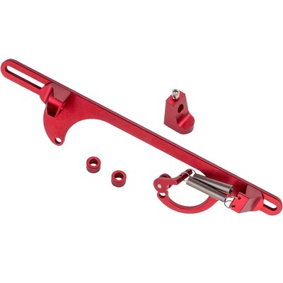 For 4150 4160 Series Carb 350 SBC Red Aluminum Throttle Cable Carb Bracket Kit