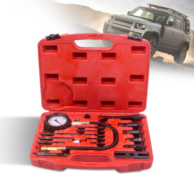 Diesel Compression Tester Car Truck Tractor Engine Cylinder Pressure Tool set