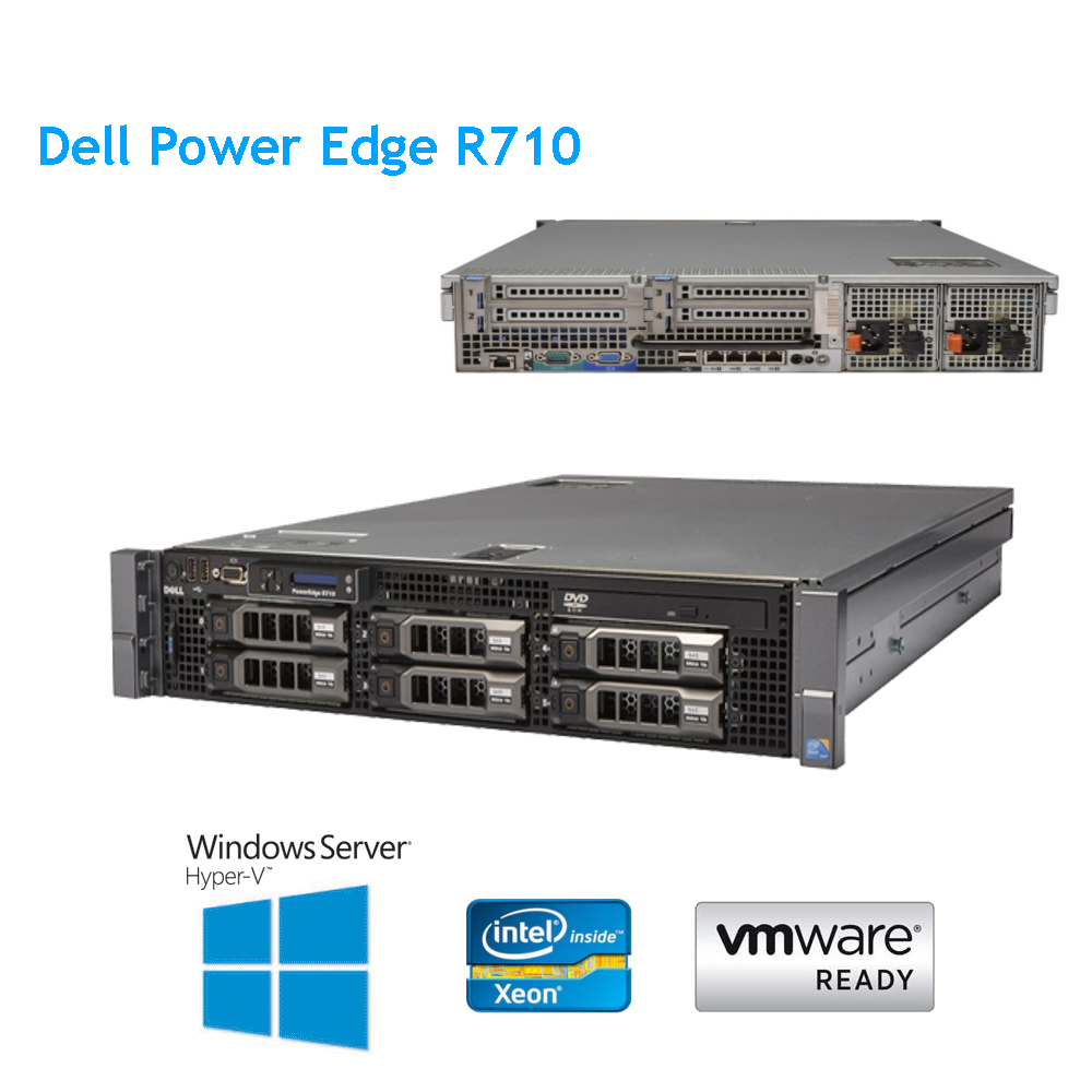 Dell PowerEdge R710 2 x L5640 2.26GHz 6 core 32 GB of RAM Perc 6i Raid