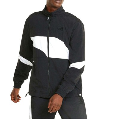 

Puma Clyde Full Zip Баскетбольная куртка мужская черная повседневная спортивная верхняя одежда 53419, Черный, Puma Clyde Full Zip Basketball Jacket