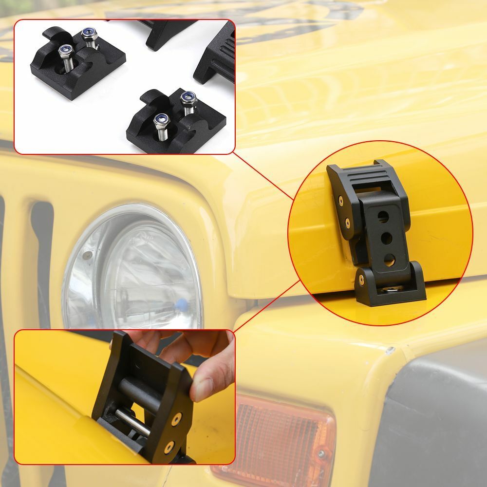 ::Aluminum Locking Hood Lock Latch Catch For Jeep Wrangler TJ 1997-06 Accessories