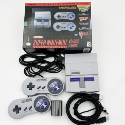 Super Nintendo SNES Classic Edition Mini Console Entertainment System 21 Games
