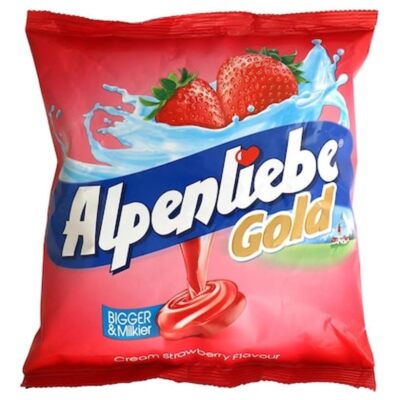 Alpenliebe Gold Cream Strawberry Flavour Candy, 342g  Alpenliebe Gold Candy