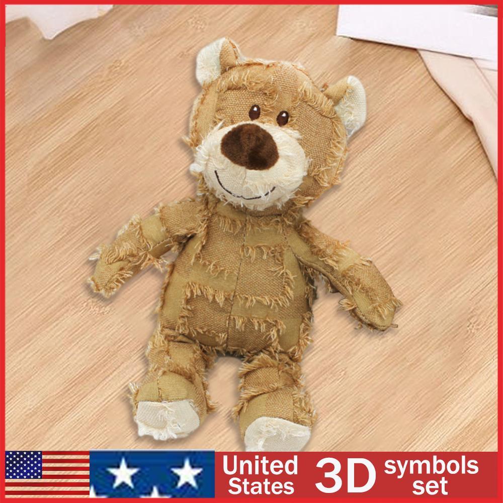 Bear Shape Dog Calming Toy Robust Plush Dog Toy Anxiety Relief Sleep Aid for Pet
