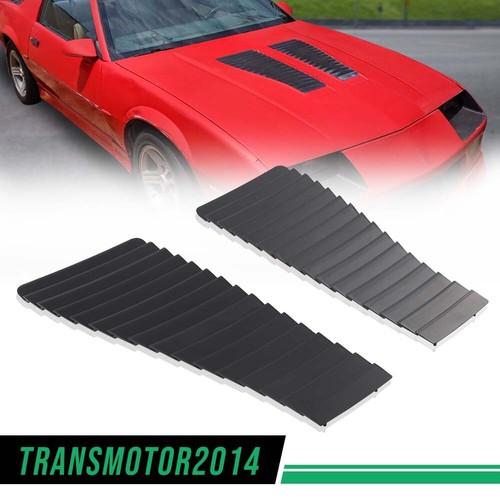 Fit For 1985-1990 Camaro Z28/IROC-Z IROC Hood Louvers New Reproduction Pair