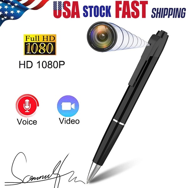 US 1080P HD Pocket Pen Camera Home Security Nanny Cam Mini Video Recorder DVR