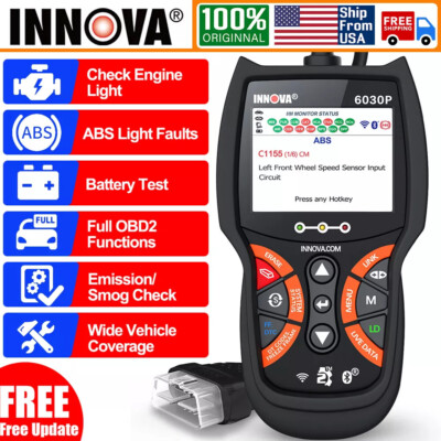INNOVA 6100P 6030P OBD2 Code Reader Scanner Diagnostic Check SRS Engine Battery