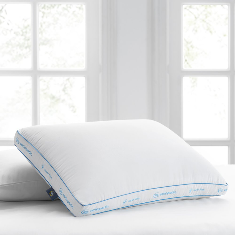 Super Firm Bed Pillow Back and Side Sleepers Hypoallergenic Standard/Queen
