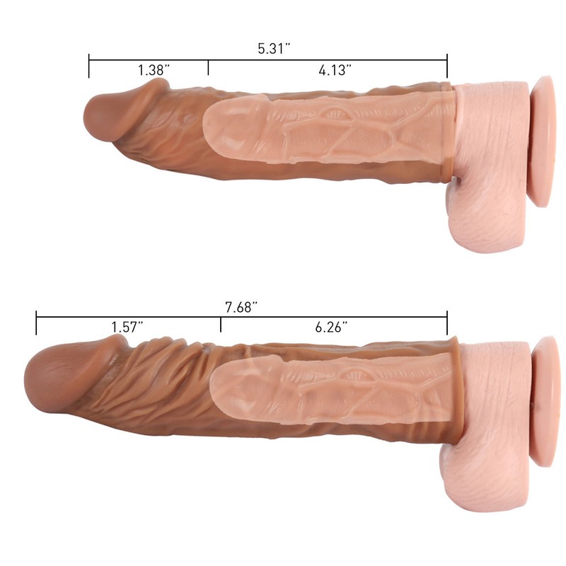 Penis Extender Penis Sheath Enhancer Ball Stretch Sleeve Enlarger
