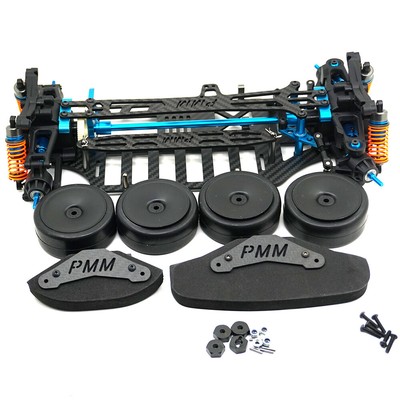 Plastic & Carbon Racing Car Frame Kit Upgrade for RC Car 1/10 TT01 Shaft Drive