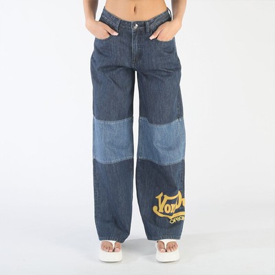 Женские джинсовые брюки Von Dutch Originals Wmns Big Logo синий