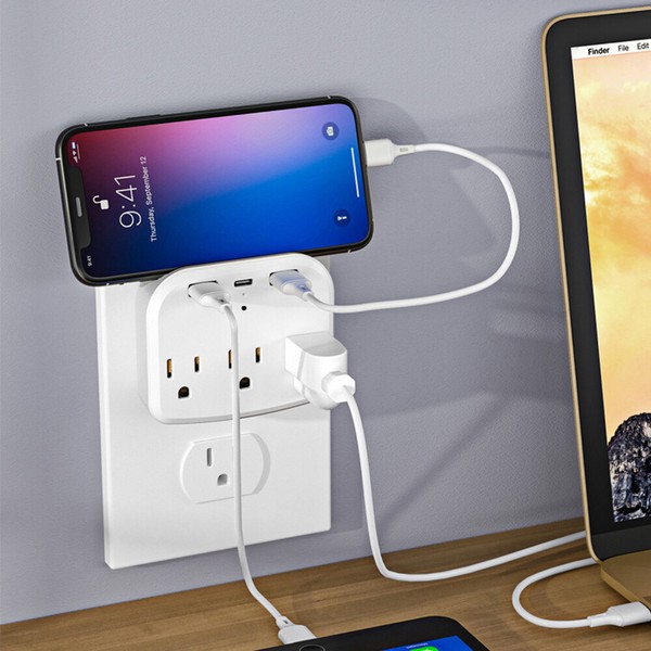 4K 1080P HD WIFI IP Camera Wall USB Outlets Power Socket Hidden Cam Network DVR - Image 18