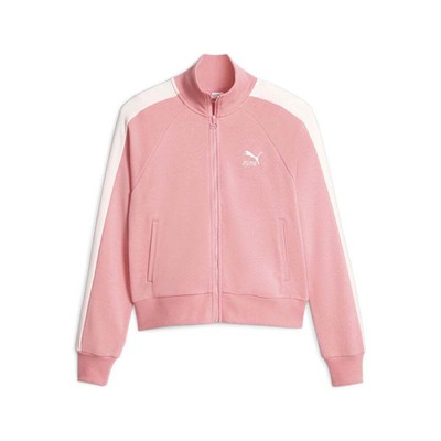 

Puma Iconic T7 Full Zip Track Jacket Женская розовая повседневная спортивная верхняя одежда 53007, Розовый, Puma Iconic T7 Full Zip Track Jacket