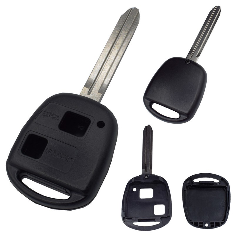 AutoschlÃ¼Ssel 2 Tasten GehÃ¤Use Mit Rohling Toy43 Passend FÃ¼R Toyota Sienna Rav4