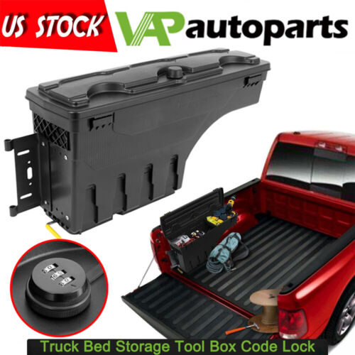 Truck Bed Storage Tool Box For 97-14 Ford F150 Left Side W Truck Bed Storage Tool Box For 97-14 Ford F150 Left Side W