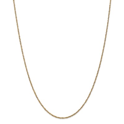 Pre-owned Superdealsforeverything Real 14kt Yellow Gold 18 Inch 1.7mm Ropa With Lobster Clasp Chain; 18 Inch