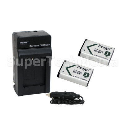 2x NP-BX1 Battery & Charger For Sony Cyber-shot DSC-RX100 HDR-AS15 AS10 HX300