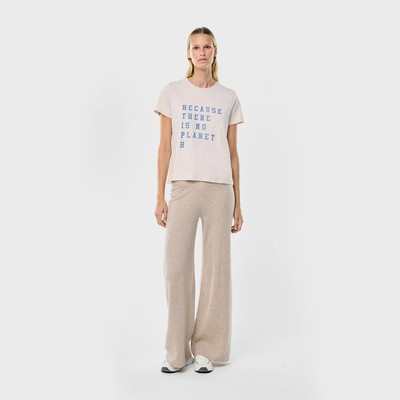

Футболка Ecoalf Wmns Stay SS Lifestyle Женская с эффектом потертости, Бежевый, Ecoalf Wmns Stay SS Lifestyle T-Shirt