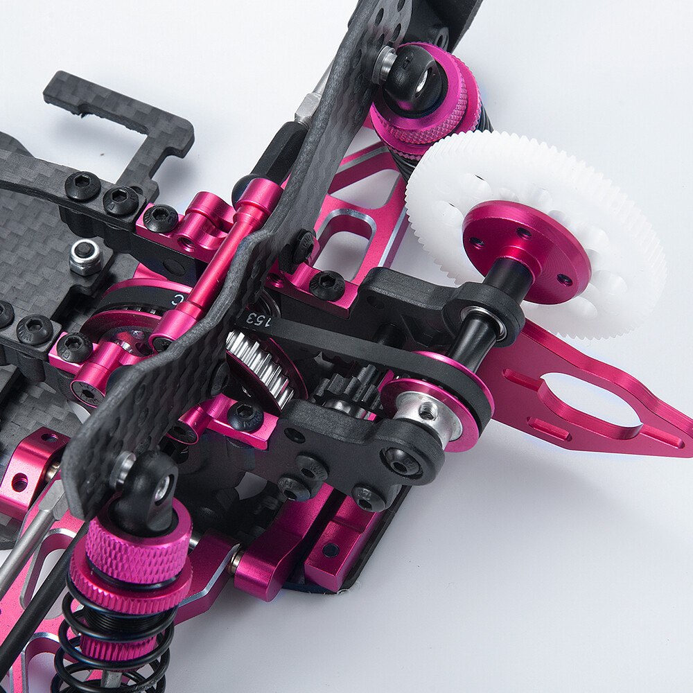 Metal&Carbon Chassis Sakura D5S Frame Kit Remodel Belt Drive 1 /10