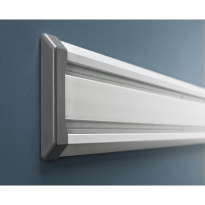 Garage Wall Tracks Grooves Storage Organizer Side Panel Mount 48 In. Gray 2-pack