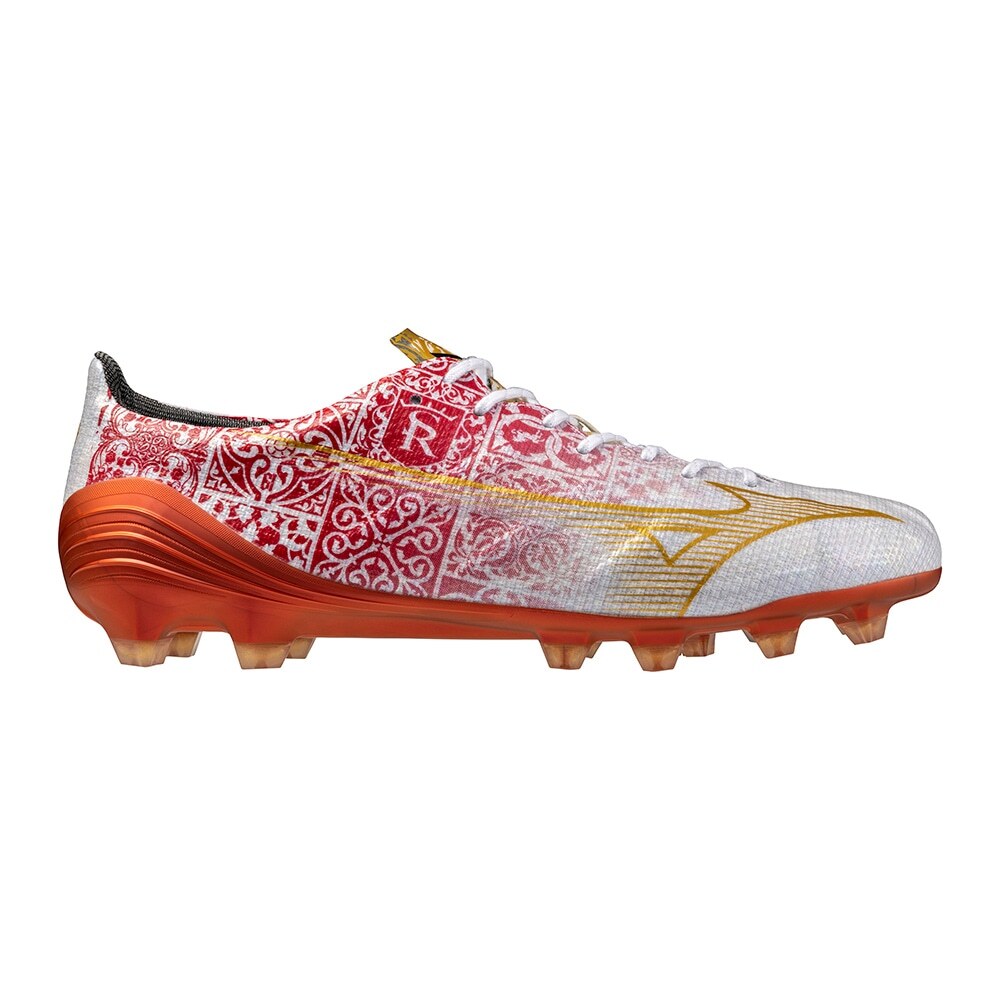 Pre-owned Mizuno Alpha Japan Sr4 Champion Gold Soccer Cleats P1ga249904 Men's Size In Red