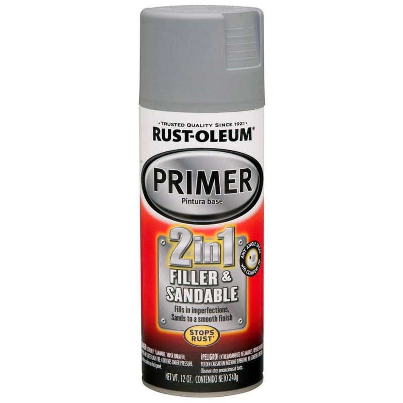 All Purpose Primer Spray Sandable Rust Resistant 12 oz Gray 2 in 1 Filler 6-Pack