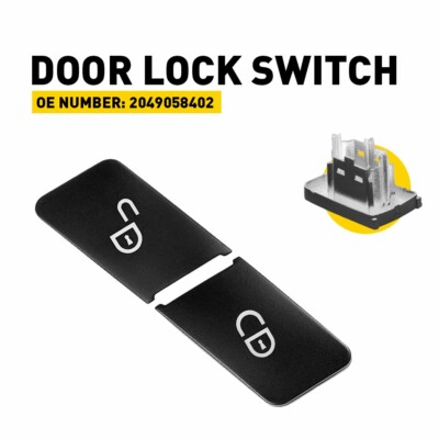 Door Lock Switch Button Fits Mercedes-Benz C180 C200 C220 C250 C300 C350 C63 AMG
