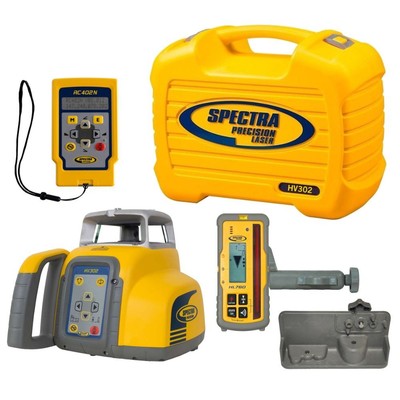 Spectra HV302 Horizontal/Vertical RED Laser Package with HL760 Receiver & Remote