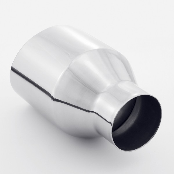 2 1/4 In 4 Out 7 Length Double Wall 304 Stainless Steel Exhaust Tip for BMW 335i Auto Parts