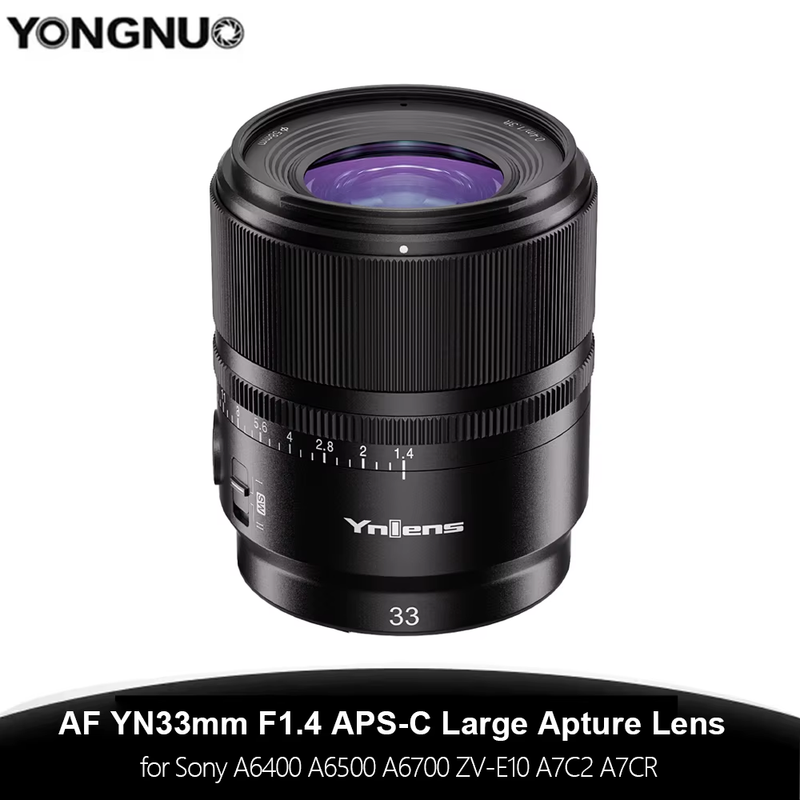 YONGNUO YN33mm 33mm F1.4 DA DSM WL Pro Auto Focus APS-C Lens for Nikon Z ZF ZFC