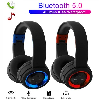 Faltbar Wireless Bluetooth Over-ear Gaming Kopfhörer MP3 mit Mikrofon für Handy