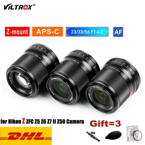 Viltrox 23mm 33mm 56mm F1.4 AF Lens for Nikon Z mount ZFC Z5 Viltrox 23mm 33mm 56mm F1.4 AF Lens for Nikon Z mount ZFC Z5