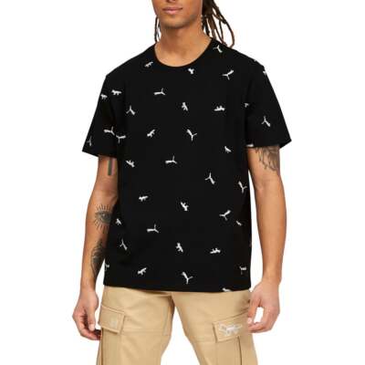 

Футболка Puma Maison Kitsune X Aop мужская черная спортивная повседневная 530436-01, Черный, Puma Maison Kitsune X Aop TShirt