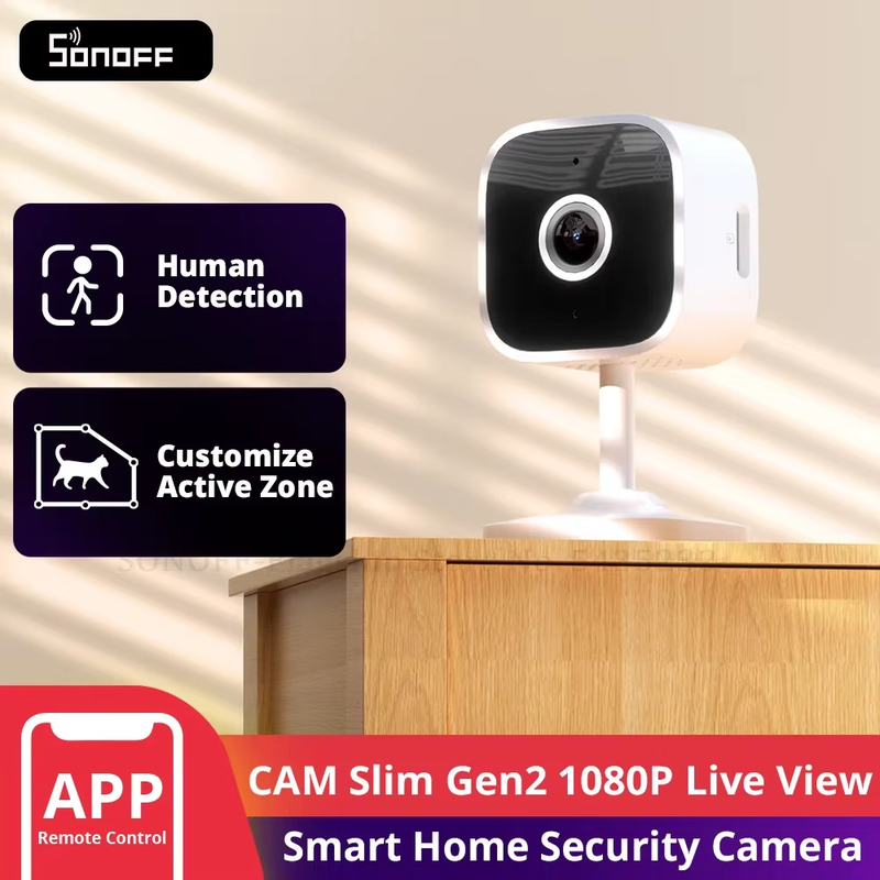 CAM Slim Gen2 CAM-S2 WIFI Smart Home Security Camera 1080P Human Motion Detectio