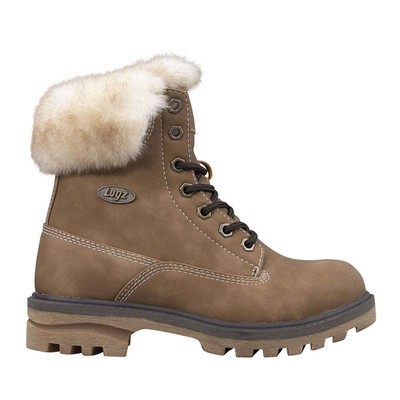 

Lugz Empire Hi Faux Fur Lace Up Womens Brown Casual Boots WEMPHFD-2233, Коричневый, Lugz Empire Hi Faux Fur Lace Up