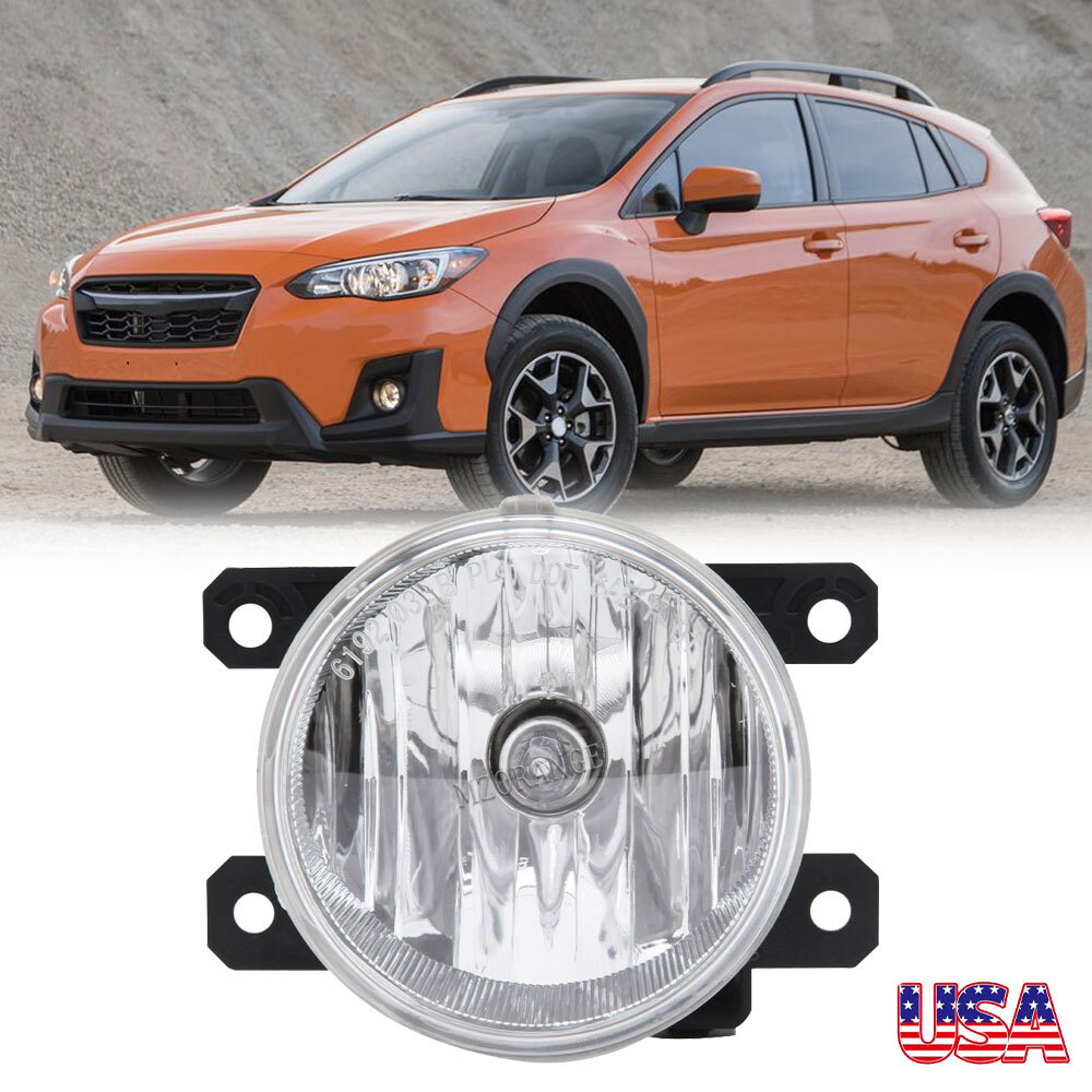 Front Bumper Fog Light Driving Lamp Clear Lens For 2018-2021 Subaru Crosstrek